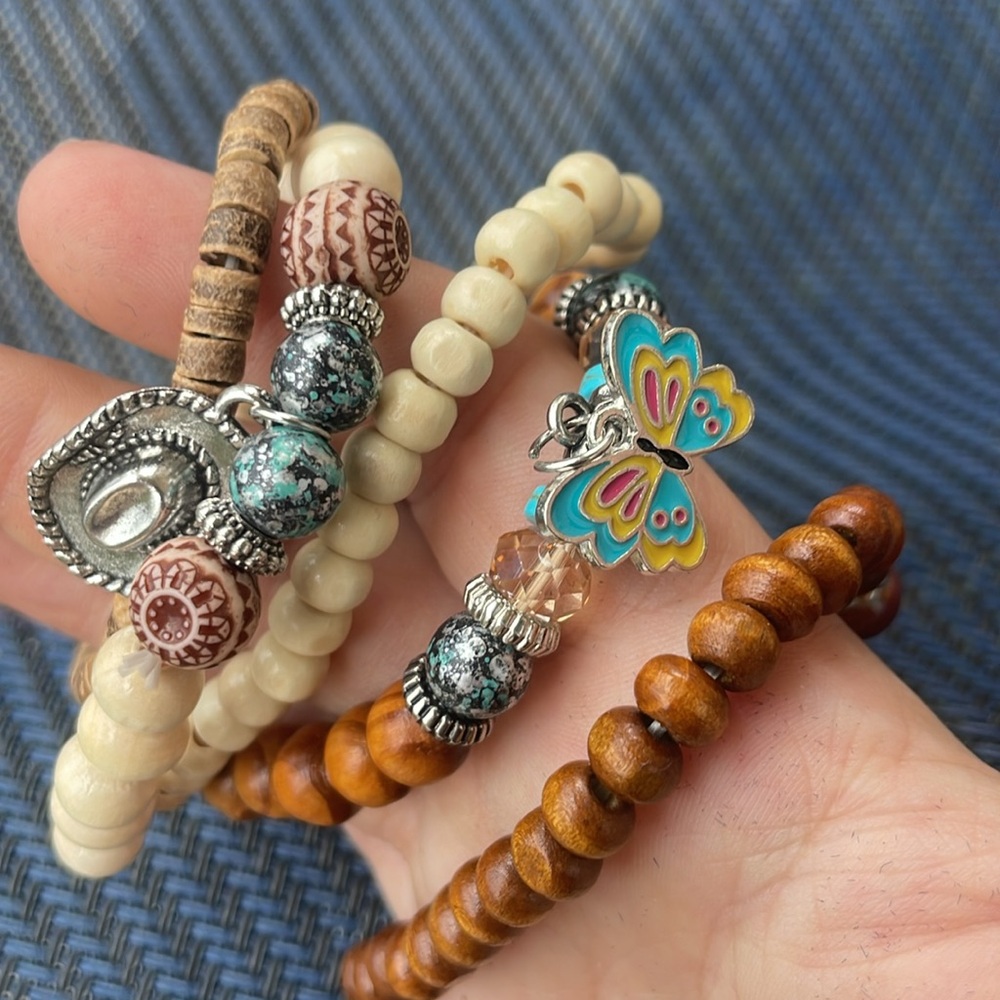 5 Piece Cowgirl‎ Bohemian Bracelet Set - Picture 5 of 5